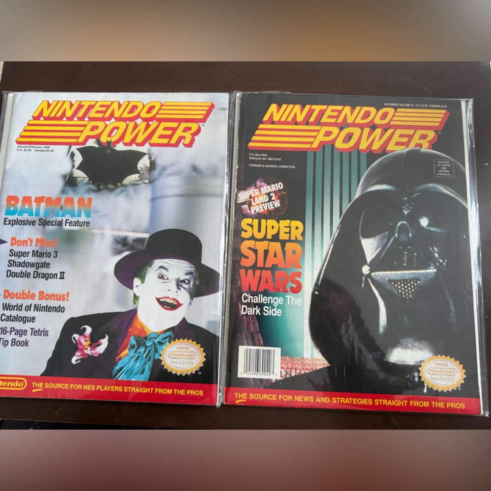 Nintendo Power Magazine Covers - Black, Red, Yellow
